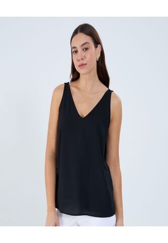 Blusa Para Mujer Manga Sisa Color Negro Marca Ostu #40121112 Ostu