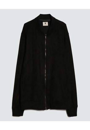 Chaqueta Para Hombre Bomber Color Negro Marca Ostu #60080117