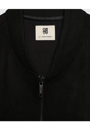 Chaqueta Para Hombre Bomber Color Negro Marca Ostu #60080117