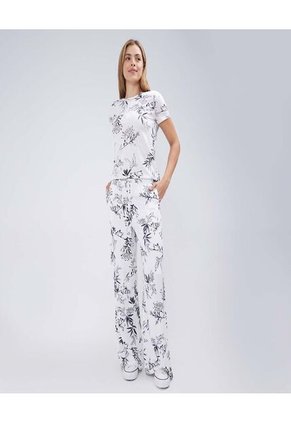 Camiseta Para Mujer Manga Corta Color Blanco Marca Ostu #40092111