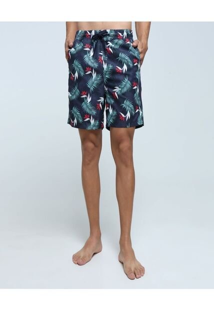 Ropa De Playa Para Hombre Pantaloneta De Baño Corta Color Azul Marca Ostu #60270038