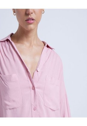 Blusa Para Mujer Manga Larga Color Rosado Marca Ostu #40120749