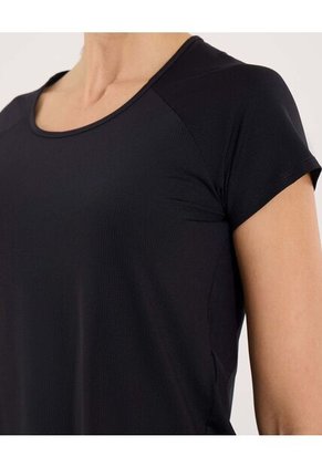 Camiseta Para Mujer Manga Corta Cuello Redondo Color Negro Marca Ostu #40092640