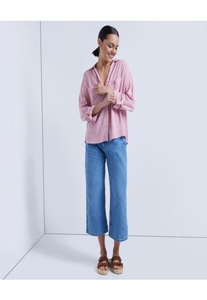 Blusa Para Mujer Manga Larga Color Rosado Marca Ostu #40120749