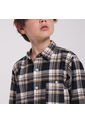 Camisa Niño Ostu M/L Negro Algodón de Ostu