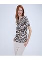 Camisa Para Mujer Manga Corta Color Beige Marca Ostu #40010265 de Ostu
