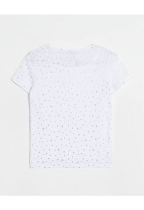 Camiseta  Infantil Niña Manga Corta Cuello Redondo Color Blanco Marca Ostu #90090359