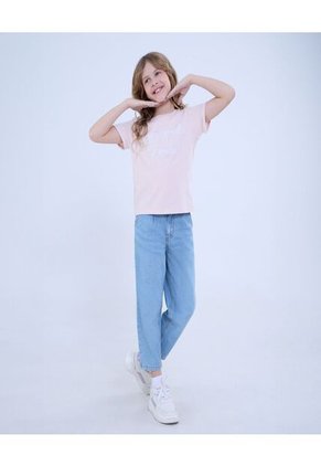 Camiseta Para Niña Manga Corta Color Rosa Marca Ostu #90090246