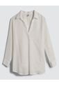 Camisa Para Mujer Manga Larga Color Crema Marca Ostu #40010217 de Ostu