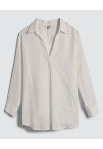 Camisa Para Mujer Manga Larga Color Crema Marca Ostu #40010217 Ostu