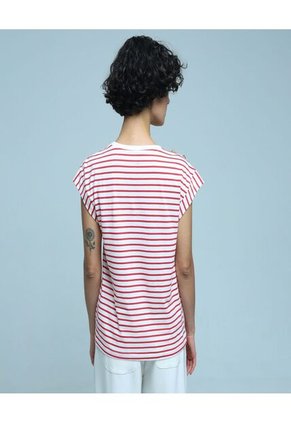 Camiseta Para Mujer Manga Corta Color Rojo Marca Ostu #40091998