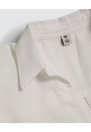 Camisa Para Mujer Manga Larga Color Crema Marca Ostu #40010217