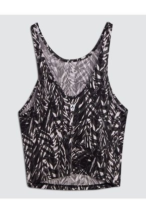 Crop Top Para Mujer Manga Sisa Color Gris Marca Ostu #40091746