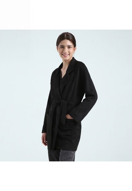 Chaqueta Para Mujer Abrigo Color Negro Marca Ostu #40080180