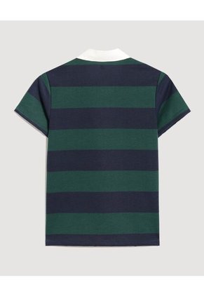 Polo Infantil Niño Manga Corta Color Verde Marca Ostu #80110109