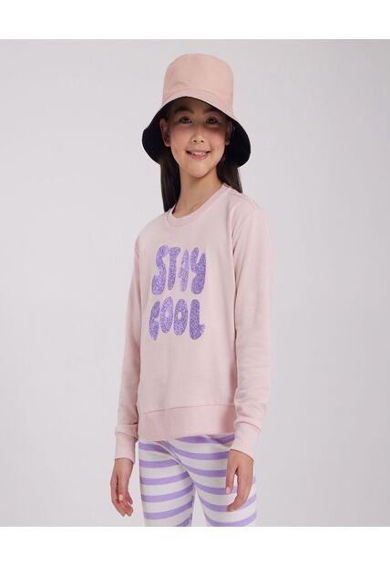 Buzo Para Niña Cuello Redondo Color Rosa Marca Ostu #90060072