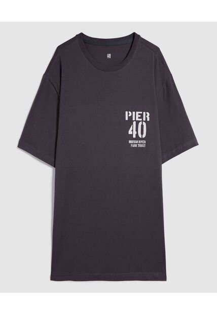 Camiseta Para Hombre Manga Corta Color Gris Oscuro Marca Ostu #60091395