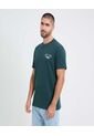 Camiseta Para Hombre Manga Corta Cuello Redondo Color Verde Marca Ostu #60091577 de Ostu