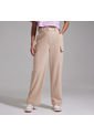 Pantalon Mujer Ostu  Beige Poliéster de Ostu