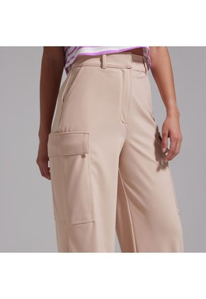Pantalon Mujer Ostu  Beige Poliéster