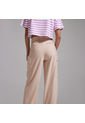 Pantalon Mujer Ostu  Beige Poliéster de Ostu