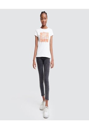 Jean Para Mujer Skinny Color Gris  Marca Ostu #40160250