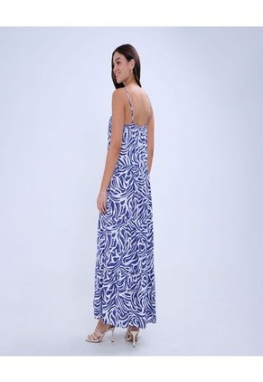 Vestido Para Mujer M/Sisa Largo Color Azul Rey Marca Ostu #40170279