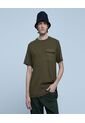 Camiseta Para Hombre Manga Corta Color Verde  Marca Ostu #60091160 de Ostu