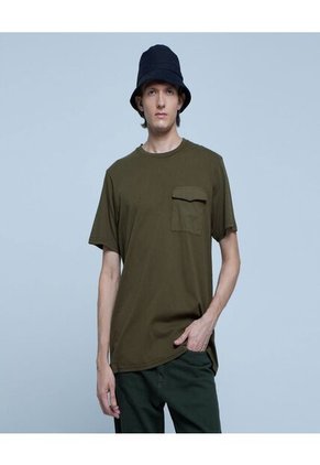 Camiseta Para Hombre Manga Corta Color Verde Marca Ostu #60091160