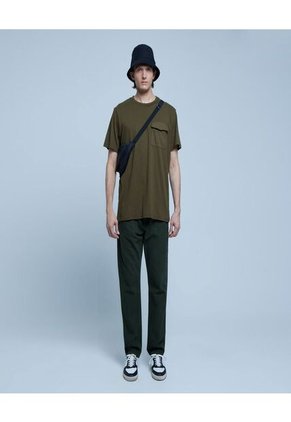 Camiseta Para Hombre Manga Corta Color Verde  Marca Ostu #60091160