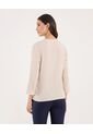 Blusa Para Mujer Manga 3/4 Color Beige Marca Ostu #40121186 de Ostu