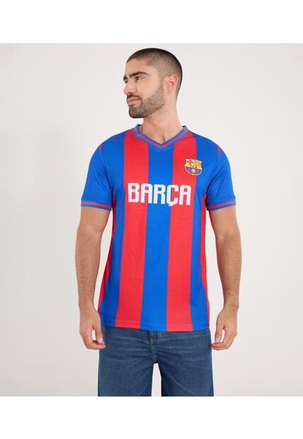 Camiseta Para Hombre Manga Corta Cuello V Color Azul Marca Ostu #60091815