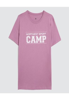 Camiseta Para Hombre Manga Corta Color Lila  Marca Ostu #60091562