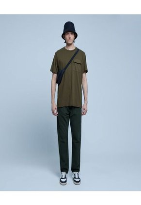 Camiseta Para Hombre Manga Corta Color Verde Marca Ostu #60091160