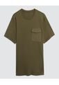 Camiseta Para Hombre Manga Corta Color Verde  Marca Ostu #60091160 de Ostu