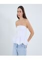 Blusa Para Mujer Manga Sisa Color Blanco Marca Ostu #40121151 de Ostu