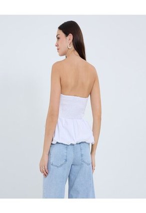 Blusa Para Mujer Manga Sisa Color Blanco Marca Ostu #40121151