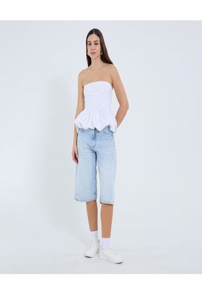 Blusa Para Mujer Manga Sisa Color Blanco Marca Ostu #40121151