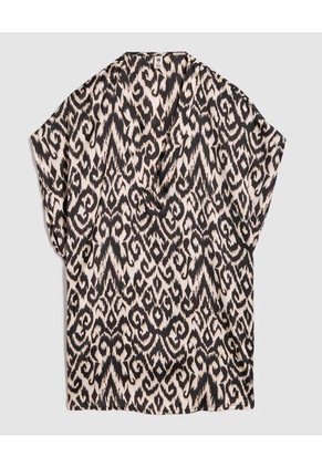 Blusa Para Mujer Manga Corta Color Negro Marca Ostu #40121052