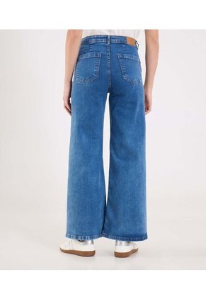 Jean Para Mujer Wide-Leg Color Azul Marca Ostu #40160631