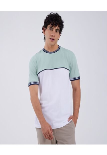 Camiseta Para Hombre Manga Corta Color Verde  Marca Ostu #60091005