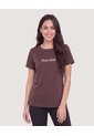 Camiseta Manga Corta Con Screen-Deportivo  Para Mujer Café Ostu de Ostu