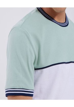 Camiseta Para Hombre Manga Corta Color Verde Marca Ostu #60091005