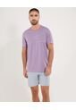 Camiseta  Para Hombre Manga Corta Cuello Redondo Color Morado Marca Ostu #60091805 de Ostu