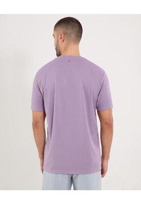 Camiseta Para Hombre Manga Corta Cuello Redondo Color Morado Marca Ostu #60091805
