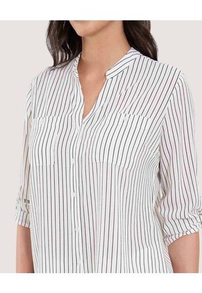 Blusa Para Mujer Manga 3/4 Color Crudo Marca Ostu #40121155
