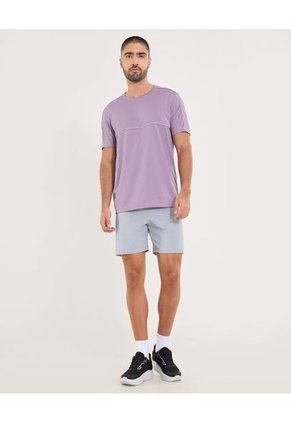 Camiseta Para Hombre Manga Corta Cuello Redondo Color Morado Marca Ostu #60091805