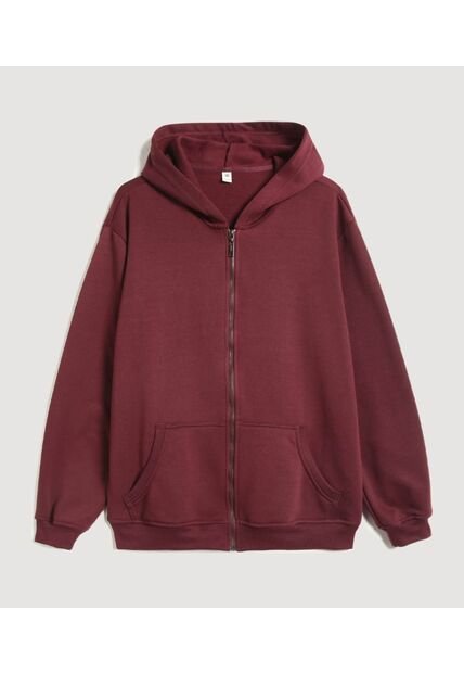 Buzo Para Hombre Zipper Color Vino Marca Ostu #60060563