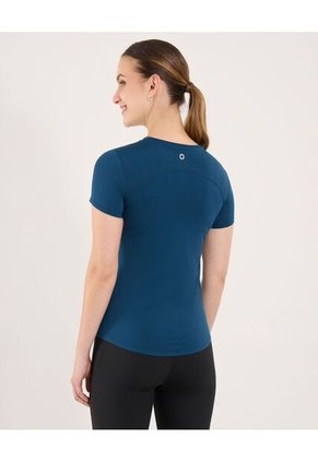 Camiseta Para Mujer Manga Corta Cuello Redondo Color Azul Marca Ostu #40092663