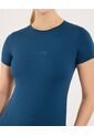 Camiseta Para Mujer Manga Corta Cuello Redondo Color Azul Marca Ostu #40092663 de Ostu